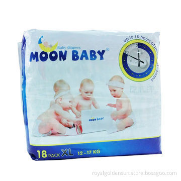 disposable baby diapers with hook-and-loop tapes and nonwoven backsheet, with pretty good quality